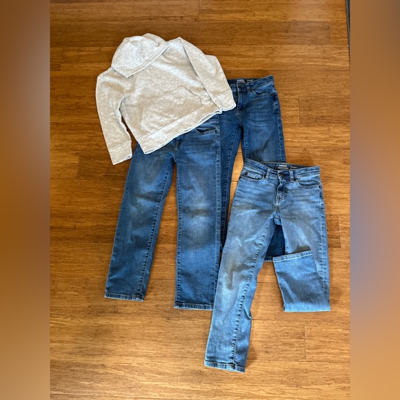 Old Navy Other - Fall Bundle! NWOT 3 Pair Jeans 1 Hoodie 1 Minecraft T Shirt
